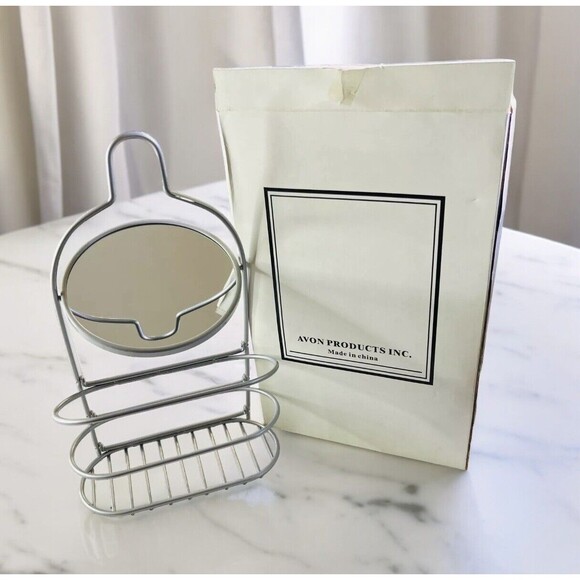Avon Wire Shower Caddy And Mirror NEW In Box - FSC #F12013-1 - Picture 1 of 9